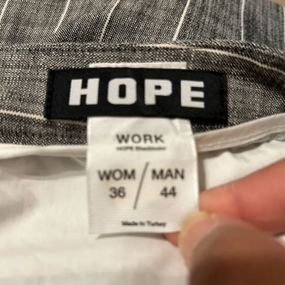 Hope Sweden News Edit Trouser Pants Womens 36/Men 44 US Mens 30 Gender Neutral